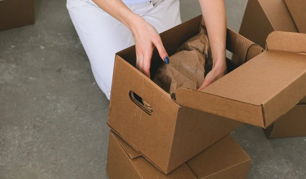Step 5 Protect Dishes From Moving in the Box Step 5 Protect Dishes From Moving in the Box