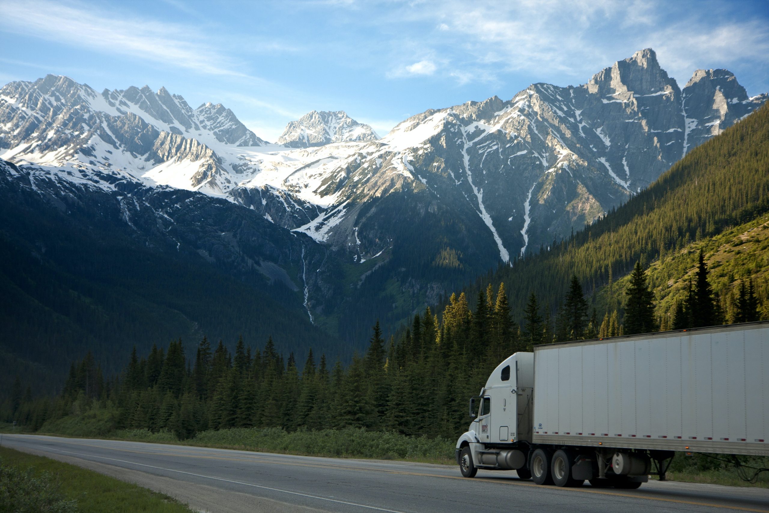 moving truck mountains