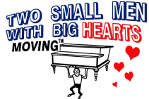 two small men with big hearts logo