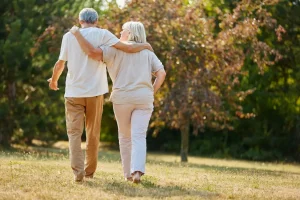 Best places to retire in Canada Retired Seniors Walking outside in Canada