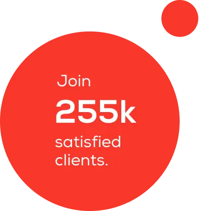 join 255k satisfied clients icon social proof