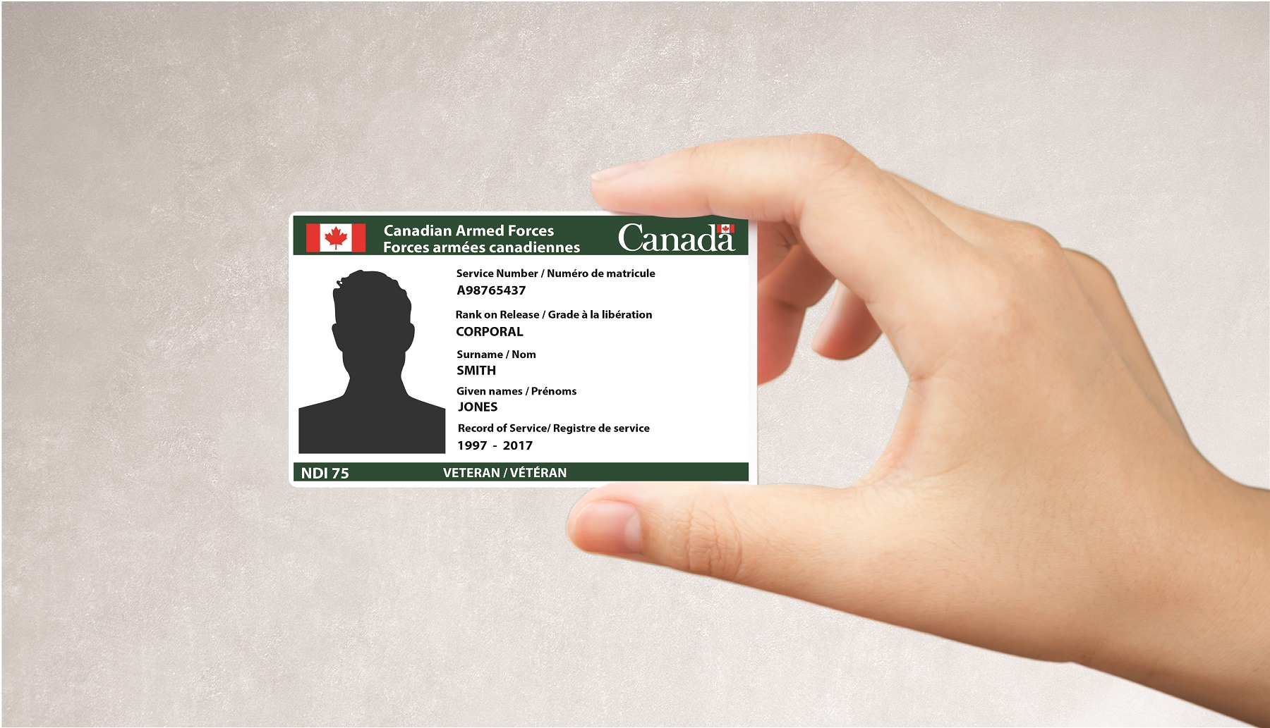 veteran service card canada