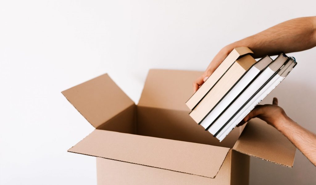 Step 5: Place Your Books in the Box either Standing Up, Stacked up or Spine Down
